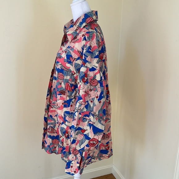 New! Chufy x Andre Saraiva medium vibrant printed front button shirt. - Picture 5 of 16